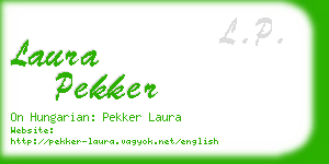 laura pekker business card